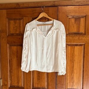 LOFT Elegant Cream Blouse